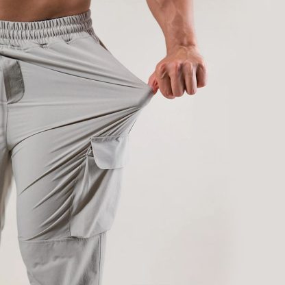 Custom Men Breathable Sports Leggings For Workout Trend Cargo Pants - Image 3