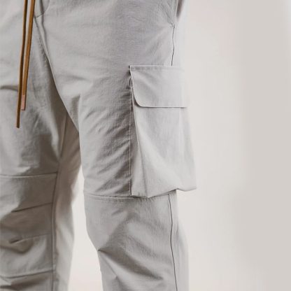 Custom Men Breathable Sports Leggings For Workout Trend Cargo Pants - Image 4