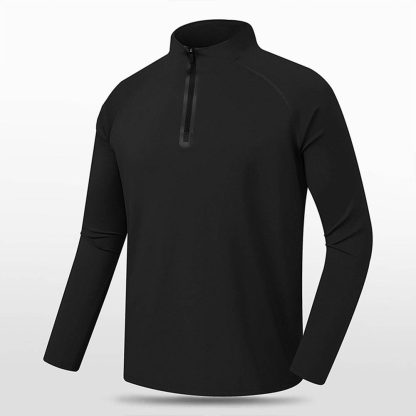 Men Half-Zip Training Shirt - Thermal & Breathable Workout Top For Gym/Running/Basketball - Image 2