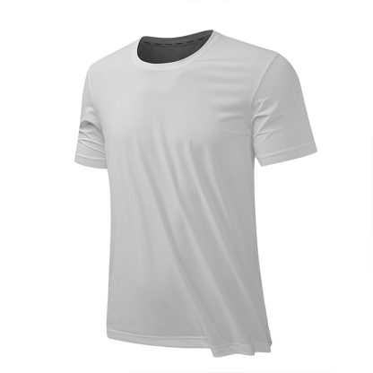 Summer Ice Silk T-Shirt - Ultra-Cool Breathable & Quick-Dry Men Sport Tee - Image 3