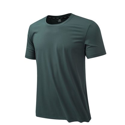Summer Ice Silk T-Shirt - Ultra-Cool Breathable & Quick-Dry Men Sport Tee - Image 5