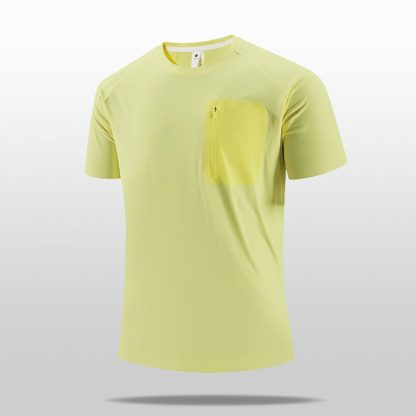 Men Quick-Dry T-Shirt - Jacquard Mesh Breathable Top For Running/Workout/Casual Wear - Image 3