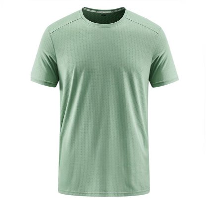 Men Quick-Dry T-Shirt - Jacquard Mesh Breathable Top For Running/Workout/Casual Wear - Image 2