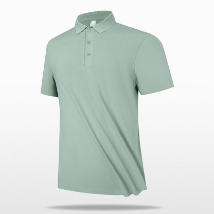 Men Business Cooling Polo - Skin-Friendly Collar Seamless Bonded Breathable Short Sleeve - Image 3