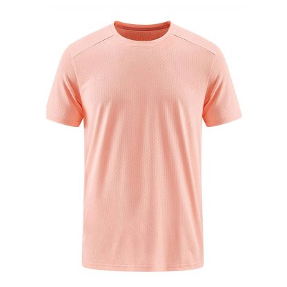 Men Quick-Dry T-Shirt - Jacquard Mesh Breathable Top For Running/Workout/Casual Wear - Image 3