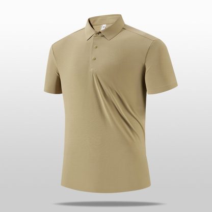 Luxury-Dup Business Polo - Premium Men Stand Collar Quick-Dry Top For Golf/Work/Casual - Image 5