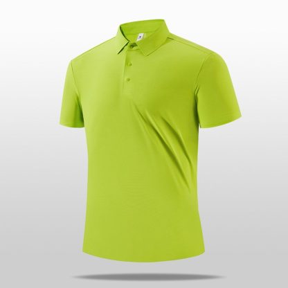 Luxury-Dup Business Polo - Premium Men Stand Collar Quick-Dry Top For Golf/Work/Casual - Image 7