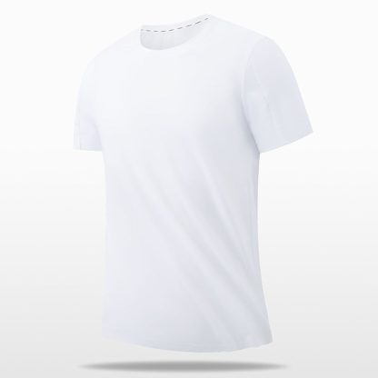 Men Ice Silk T-Shirt - Loose Fit Seamless Big Size Casual Sport Top With Cooling & Quick-Dry - Image 5