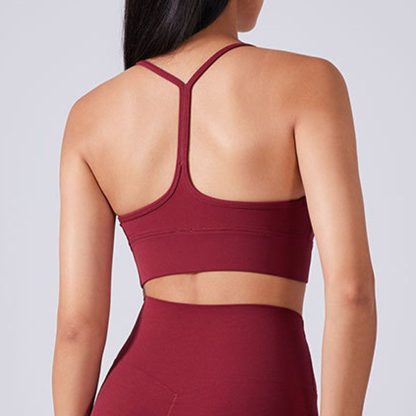 Y-Back Sports Bra - Shockproof Yoga Running Bra with Lift Support - Image 2