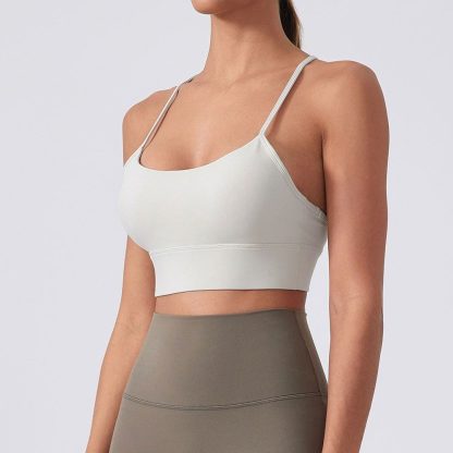 Y-Back Sports Bra - Shockproof Yoga Running Bra with Lift Support - Image 5