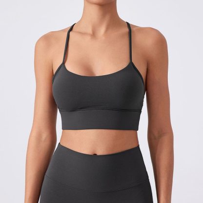 Y-Back Sports Bra - Shockproof Yoga Running Bra with Lift Support - Image 7