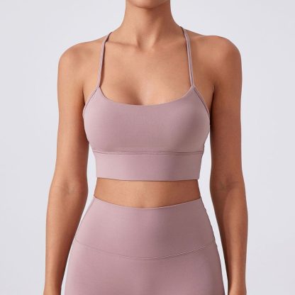 Y-Back Sports Bra - Shockproof Yoga Running Bra with Lift Support - Image 8