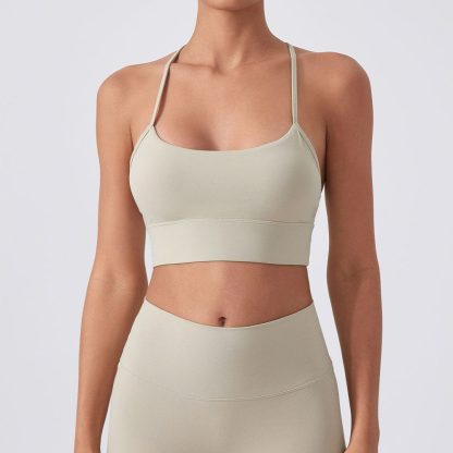 Y-Back Sports Bra - Shockproof Yoga Running Bra with Lift Support - Image 9