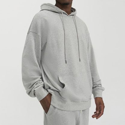 380GSM Loopwheel Hoodie - Vintage American Style Oversized Streetwear Coat - Image 3