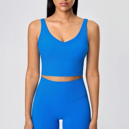 Women Sports Bra - Breathable Yoga Running Top with Back Support Fitness Tank - Image 6