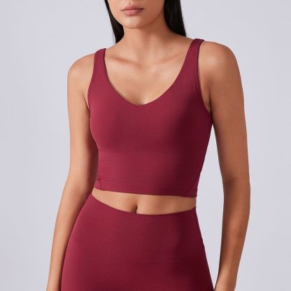 Women Sports Bra - Breathable Yoga Running Top with Back Support Fitness Tank - Image 7