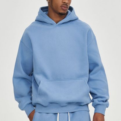 350GSM Fleece Hoodie - Oversized Thickened Men Winter Coat Streetwear - Image 3