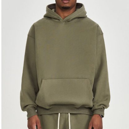 350GSM Fleece Hoodie - Oversized Thickened Men Winter Coat Streetwear - Image 5