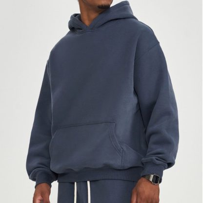 350GSM Fleece Hoodie - Oversized Thickened Men Winter Coat Streetwear - Image 6