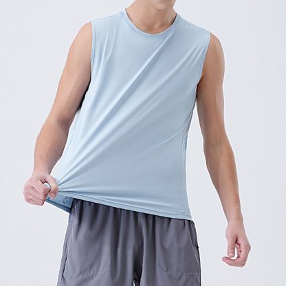 Men Marathon Running Vest - Ultra-Light Quick-Dry Sleeveless Top For Track Training - Image 3