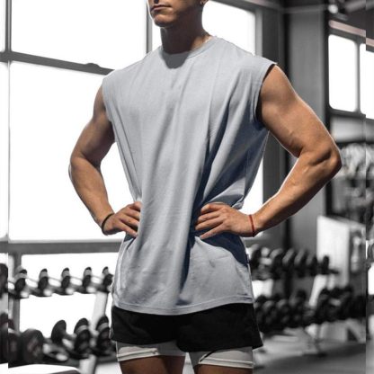 Men Quick-Dry Sports Vest - Birdseye Mesh Basketball & Workout Sleeveless Top - Image 6