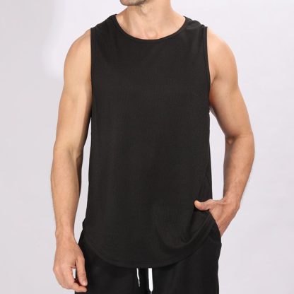 Men Quick-Dry Workout Vest - Stretch Mesh Design Big Size Sleeveless Training Top