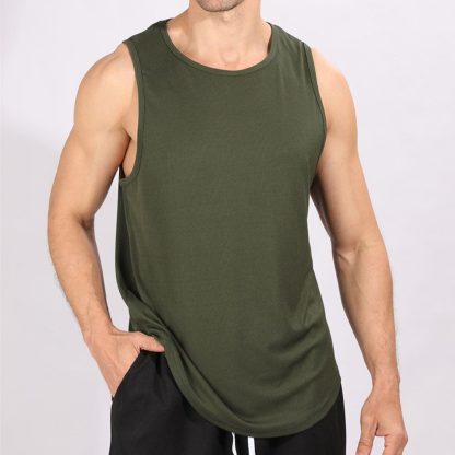 Men Quick-Dry Workout Vest - Stretch Mesh Design Big Size Sleeveless Training Top - Image 3