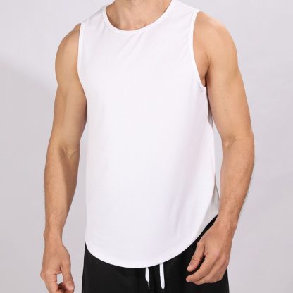Men Quick-Dry Workout Vest - Stretch Mesh Design Big Size Sleeveless Training Top - Image 5