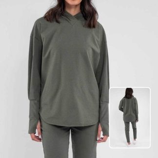 Cotton Terry Loop Sweater - Moisture-Wicking Durable