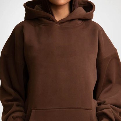 Oversized Varsity Hoodie With Teddy Fleece Lining - Image 4