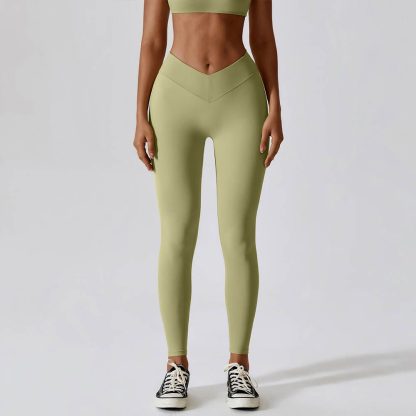 High Waist Tummy Control Butt-Lifting Yoga Pants - Naked Feel Quick-Dry Fitness Running Leggings - Image 3
