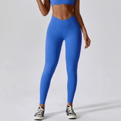 High Waist Tummy Control Butt-Lifting Yoga Pants - Naked Feel Quick-Dry Fitness Running Leggings - Image 4