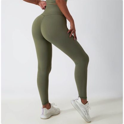 High Waist Butt-Lifting Fitness Pants - Tight Outdoor Running Breathable Quick-Dry Yoga Leggings - Image 4