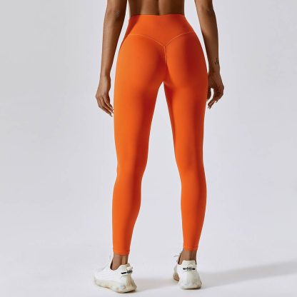 Cross Waist Running Fitness Pants - Butt-Lifting Breathable Tight Yoga Quick-Dry Pants - Image 2