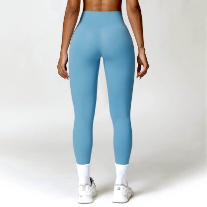 Quick-Dry High Waist Yoga Pants - Tight Fit Tummy Control Butt-Lifting Fitness Leggings - Image 2