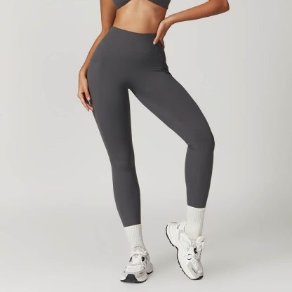 Quick-Dry Tight Butt-Lifting Yoga Pants - Brushed High Waist Fitness Running Leggings - Image 3