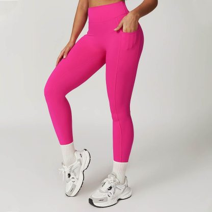 Quick-Dry Tight Butt-Lifting Yoga Pants - Brushed High Waist Fitness Running Leggings - Image 4