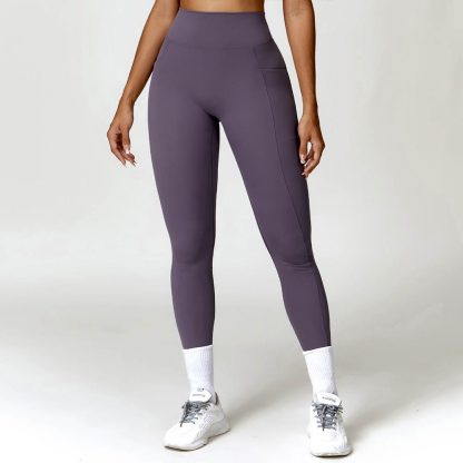 Quick-Dry Tight Butt-Lifting Yoga Pants - Brushed High Waist Fitness Running Leggings - Image 6