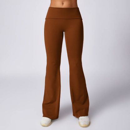 High Waist Butt-Lifting Flared Pants - Bare Sensation Wide-Leg Tight Yoga Pants for Fitness and Casual Wear - Image 4
