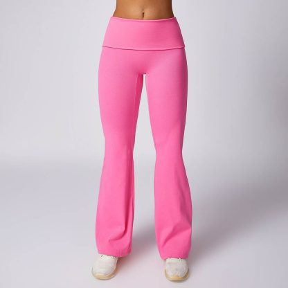 High Waist Butt-Lifting Flared Pants - Bare Sensation Wide-Leg Tight Yoga Pants for Fitness and Casual Wear - Image 5