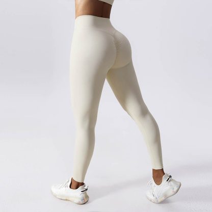 Drawstring High Waist Yoga Pants - Bare Sensation Quick-Dry Butt-Lifting Running Leggings - Image 2