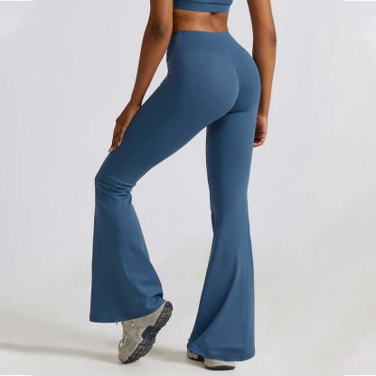 Women Casual Wide-Leg Butt-Lifting Yoga Flare Pants - High-Waisted Naked Feel Dance and Sports Pants - Image 2