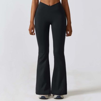 Women Casual Wide-Leg Butt-Lifting Yoga Flare Pants - High-Waisted Naked Feel Dance and Sports Pants - Image 3