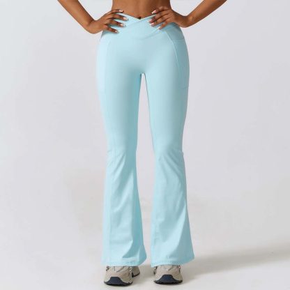Women Casual Wide-Leg Butt-Lifting Yoga Flare Pants - High-Waisted Naked Feel Dance and Sports Pants - Image 4