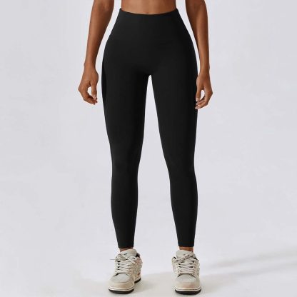 Women's Quick-Dry Naked Feel Butt-Lifting Yoga Pants - High-Waisted Tummy Control Fitness Leggings for Outdoor Running - Image 3
