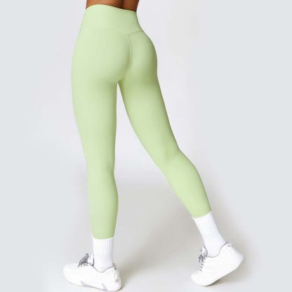 Women's High-Waisted Yoga Pants - Fleece-Lined Butt-Lifting Quick-Dry Running Fitness Leggings - Image 2