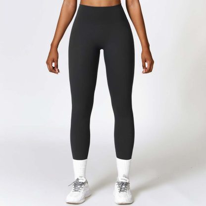 Women's High-Waisted Yoga Pants - Fleece-Lined Butt-Lifting Quick-Dry Running Fitness Leggings - Image 3