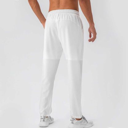 Men's Straight-Leg Loose Fit Sports Pants - Nylon Quick-Dry Breathable Running Fitness Training Pants - Image 5