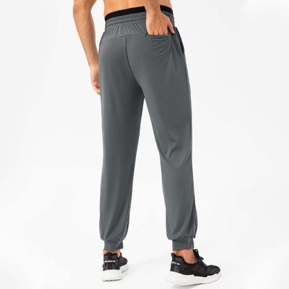 Men's Loose Fit High-Waist Jogger Pants - Elastic Quick-Dry Outdoor Running Fitness Pants - Image 2