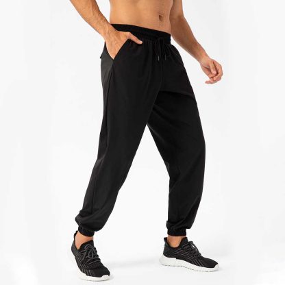 Men's Loose Fit Jogger Pants - Elastic Breathable Fitness Training Running Pants with Drawstring - Image 6